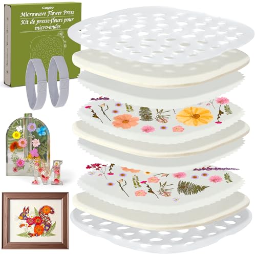 Caydo 9 x 9 Microwave Flower Press Kit for Adults