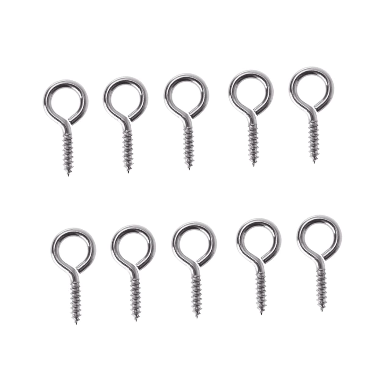KONTONTY 50 Pcs Heavy Duty Jewelry Findings Eye Pins Screw Eye for Crafting Small Screw Eye Pins ()