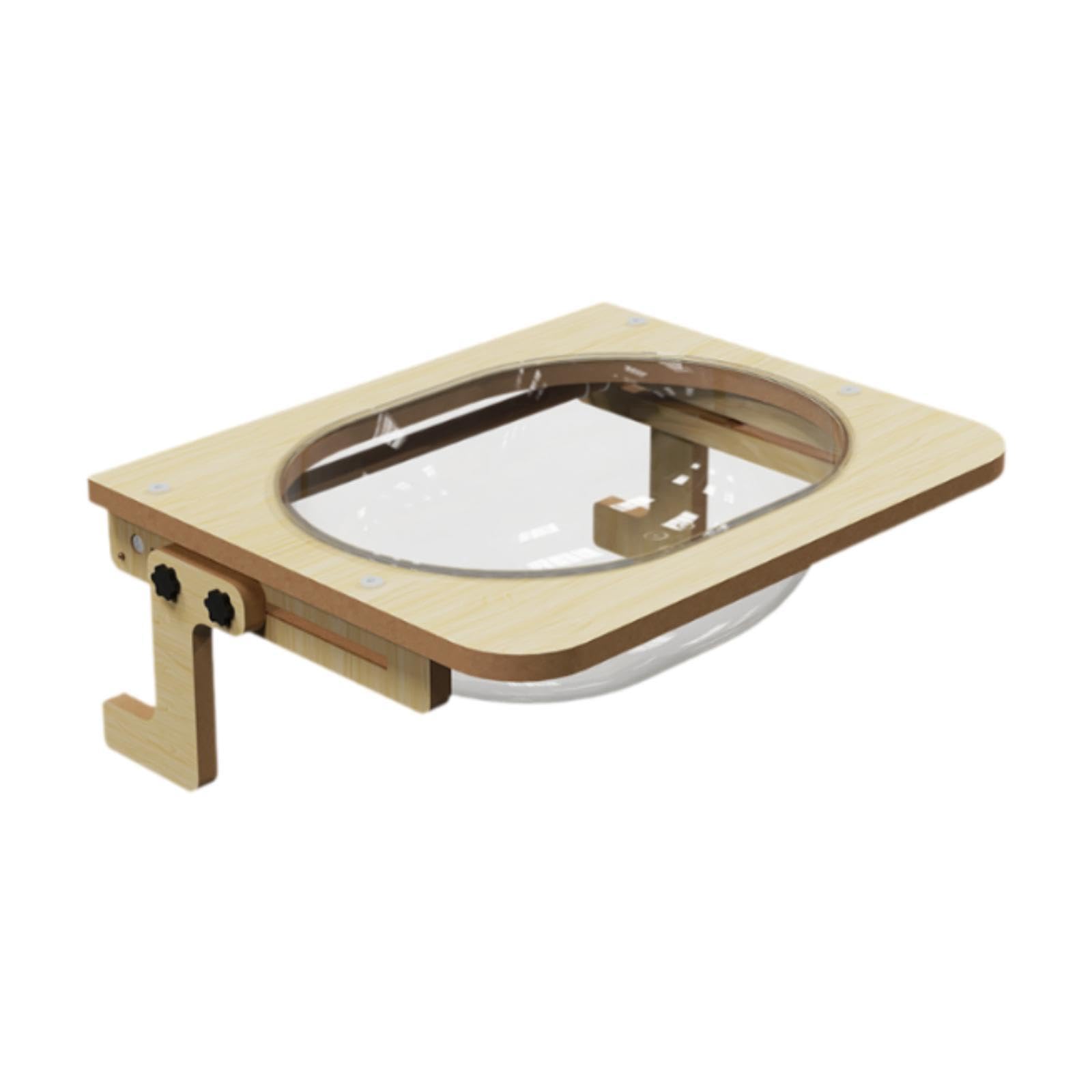 Whtkoph Cat Window Perch Cat Hammock Transparent for Sunbath Space Capsule Hammock Cat Bed