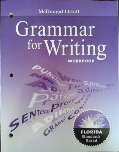 Literature Grammar for Writing Workbook Grade 12: Mcdougal Littell Literature Florida