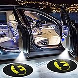 EAL Design 2Pcs Batman Car Door Lights Logo Projector, WIireless Led Welcome Logo Ghost Shadow Light Compatible with All