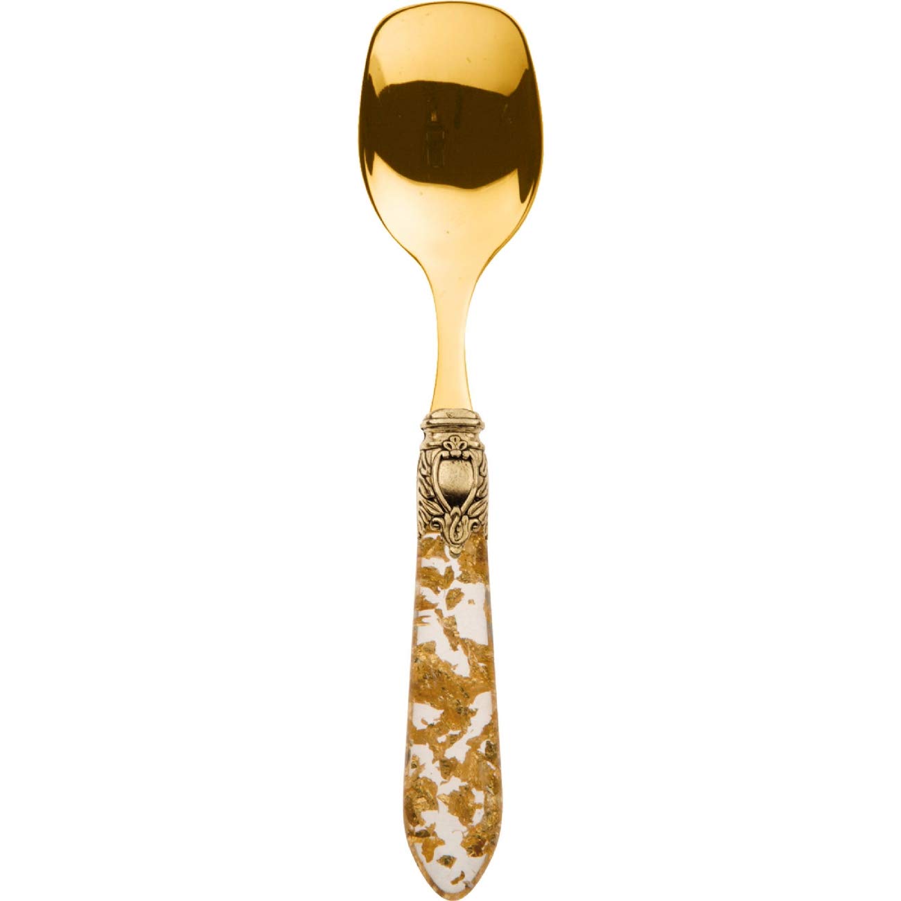 BUGATTI - 6 pcs. Teaspoon gelato"Oxford" PAGLIE ORO + AD. DORATA