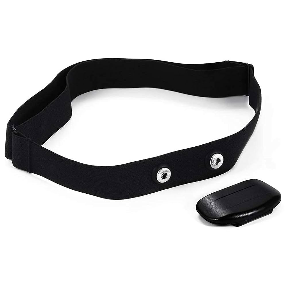 Ceinture Cardio Fréquencemètre | Compatible Garmin Polar | Élastique Confortable | Noire