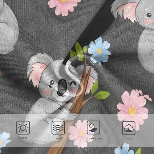 Girls Underwear Toddler 2t Cotton Cute Panties Girl Animal Briefs Girls Undies Cute Cartoon Koalas Floral Black3