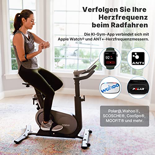 RENPHO KI Smart Heimtrainer Ergometer Indoor-Fahrrad mit Automatischem Widerstand, Stationäres Fahrrad mit FTP Power… – Bild 5