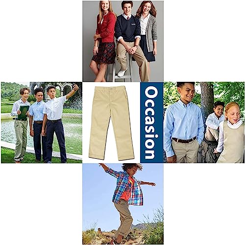 Galaxy by Harvic Boy's 3-Pack Super Stretch Slim Fit Chino Pants (Size 4-20)3