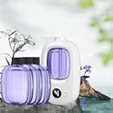 Smart Wireless Aromatherapy Diffuser Ultrasonic Essential Oil Diffuser for Home Large Rooms Bathroom Hotel Office Car - Cordless with 4 Mist Levels (Aromatherapy Diffuser +（Lavender） 3pc)