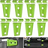 E-cowlboy Door Hinge Cover Trim Exterior Accessories for Jeep Wrangler JK JKU Sport Rubicon Sahara X Unlimited 2-Door & 4-Door 2007-2018 (Green 8PCS)