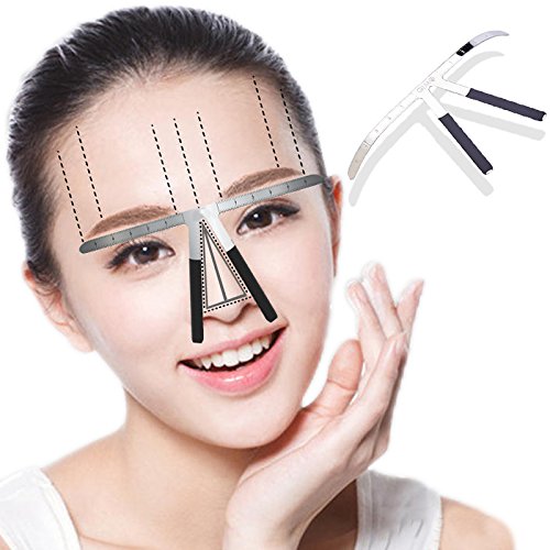 Miniatura 7 de Cejas equilibrio regla para permanente maquillaje y maquillaje de cejasreutilizables de acero inoxidableflexible