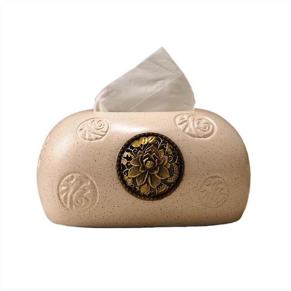Tissue Case Ceramic Tissue Box Holder Luxury Dispenser Perfect for Bathroom Desks Countertop Vanity Bedroom Dressers Night Stands Tissue Dispenser
