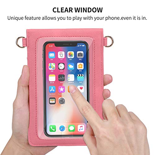 Image of AnsTOP Crossbody Phone Purse for Women, Lightweight Shoulder Wallet PU Leather Phone Case Bag