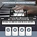 61 Keys Keyboard Piano, Electronic Digital Piano with Built-In Speaker Microphone, Sheet Stand and Power Supply, Portable Keyboard Gift Teaching for Beginners