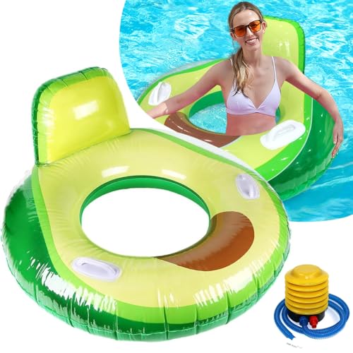 DKLQXCE Anillo de natación de Aguacate, Niños Natación Anillo 95CM Balsa Inflable de...