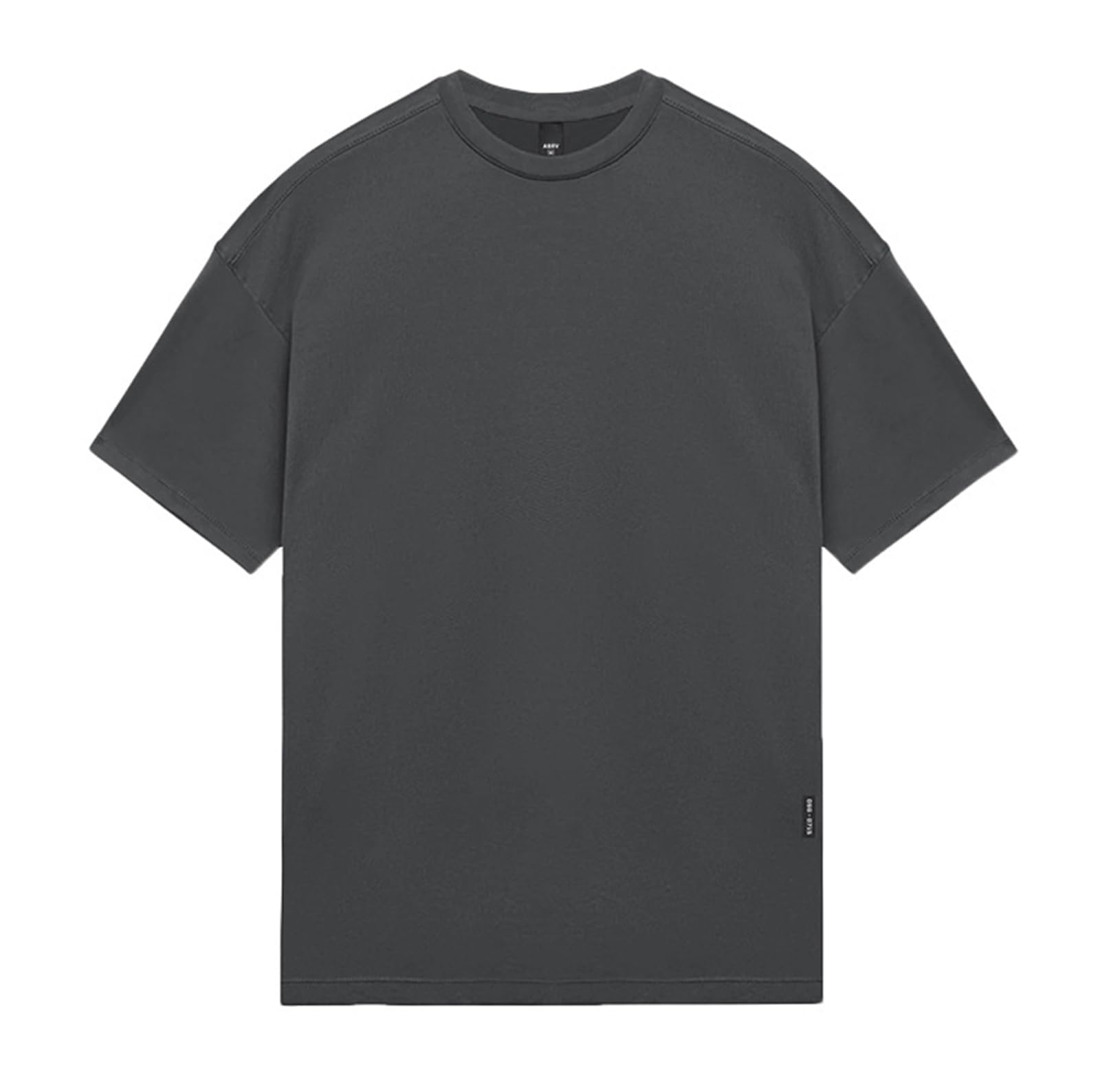Camisa Camiseta de natación para Hombre Running Round Neck Rash Guard Camiseta de Pesca de Surf de Secado rápido,Dark Grey,L