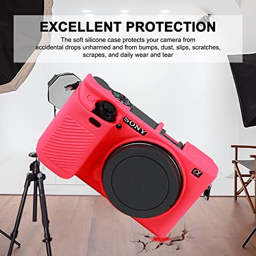 Funda de silicona suave para Sony Alpha A6000 en color rosa miniatura 3