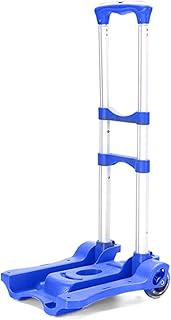 VEMMIO Hand Truck Heavy Folding Garden cart cart cart cart cart cart Travel Luggage Shopping cart (Color : Blue)
