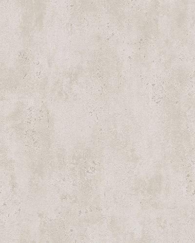 marburg Papier peint non-tissé Beige Unie Fibre de Verre Tache Unie Pâlir pour chambre de mouton salon ou cuisine Qualité supérieure 100% Fabriqué en Allemagne â10,05 x 0,53m 82057