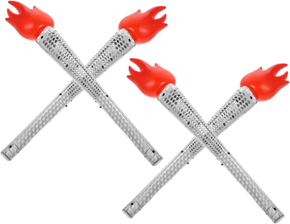 48cm Simulation Torch Props 4pcs Portable Cosplay Torch for Parties Festivals and Sports Events Fun Outdoor Toy for Boys and Girls and Adults