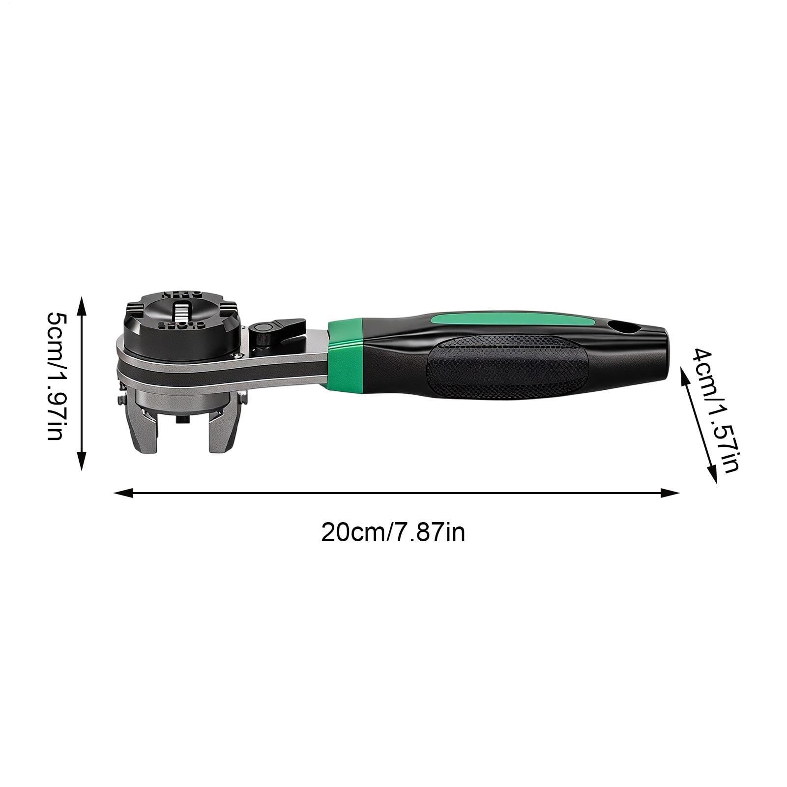 Générique Verstellbarer Schraubenschlüssel mit ergonomischem Griff, robust,