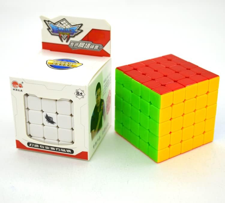 Speed Cube 5x5x5 Stickerless Puzzle Cube 5x5 with Cube Tutorial Brain Toy for Kids and Adult