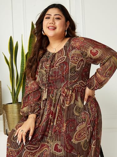 Image of Miss Chase A+ Women's Floral Wrap Chiffon Maxi Dress with Flutter Sleeves Frilled Hem