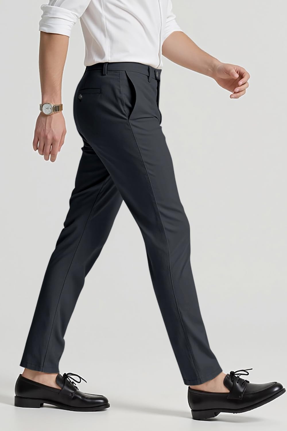 GINGTTO Chino Hose Herren Slim Stretch Anzughose Männer Stoffhose