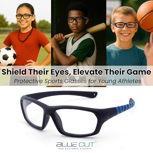 Image of BLUE CUT Sports Protection Goggles, Anti-Fog Lenses Safety Glasses for Basketball, Pickleball and All Outdoor Sports