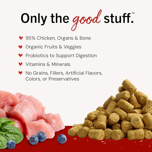 Stella & Chewy's Freeze-Dried Raw Chicken Meal Mixers- Dog Food Topper and Mixer - Made with 95% Cage-Free Chicken, Organs & Bone - Perfect for Picky Eaters - Grain-Free - 3.5oz - Image 4
