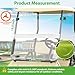 10L0L Foldable Golf Cart Windshield for Club Car DS Gas & Electric Models, UV-Proof & Impact Resistant, Lightweight Golf Cart Windshield (Clear, Club Car DS 1982-2000 5MM)