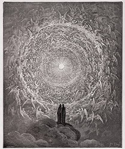 Affiche impression prints toile peinture murale la foule sainte en rose Gustave Doré 60x90cm