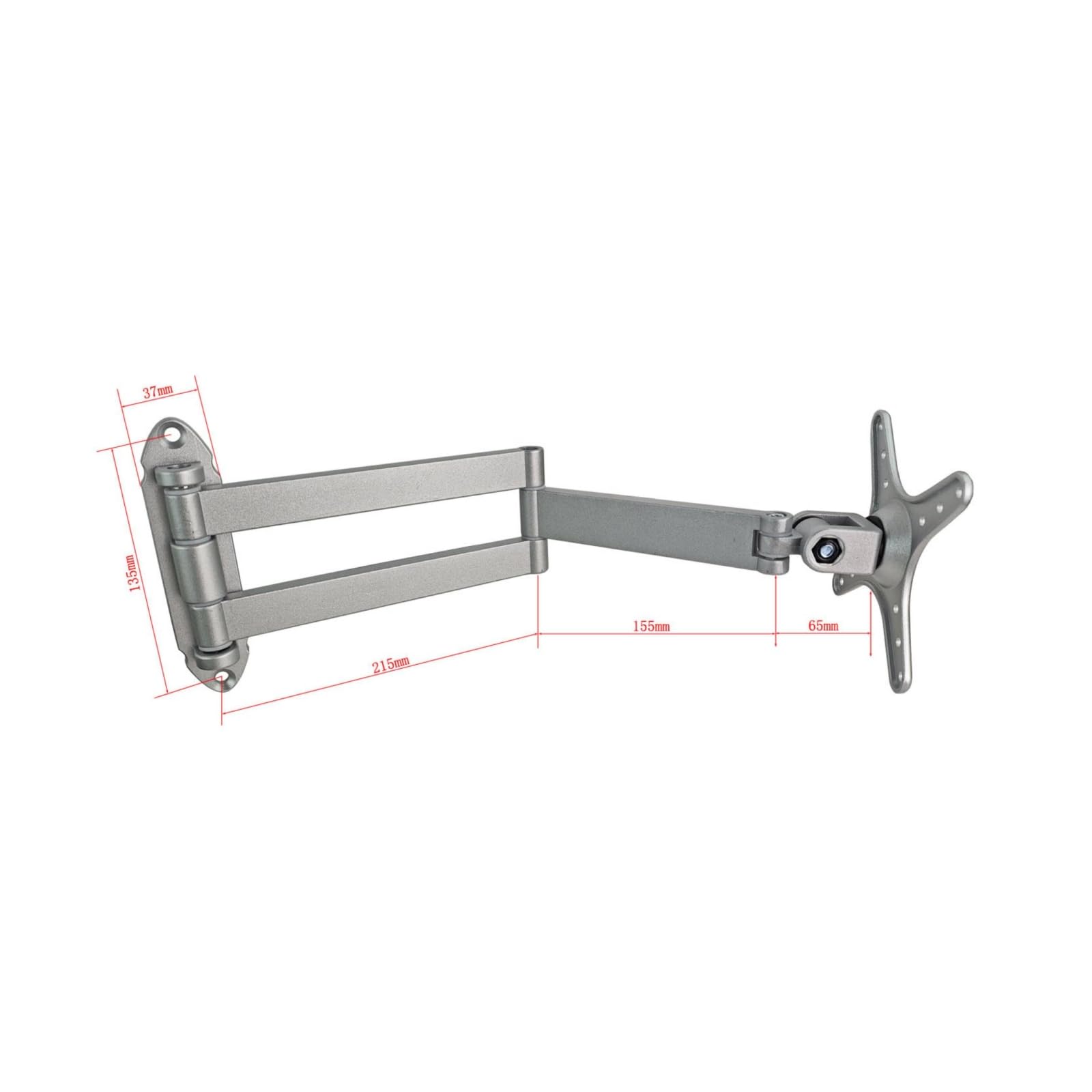 Staffa Standard per Schermo Singolo, Argento