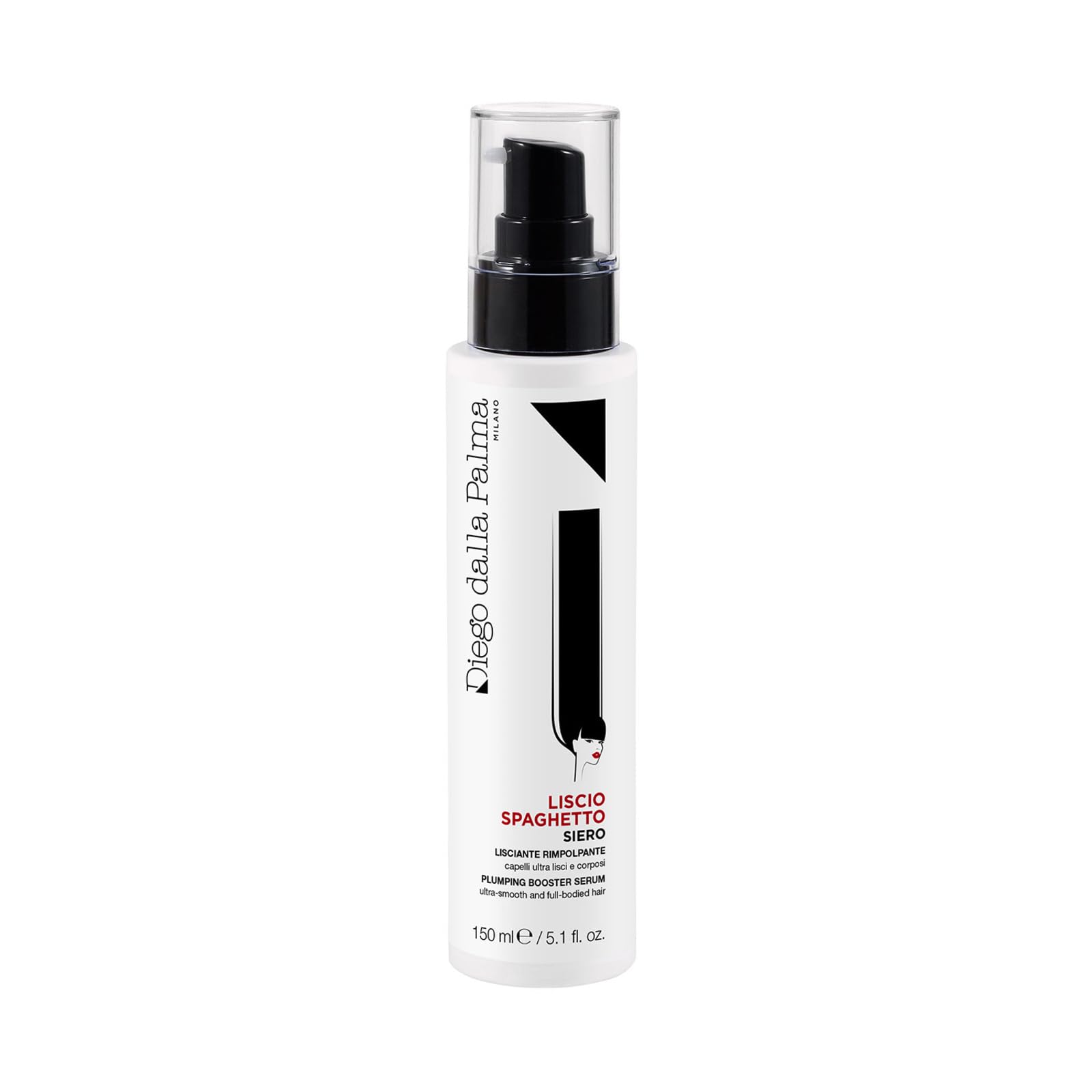 Diego dalla Palma | LISCIOSPAGHETTO - SIERO LISCIANTE RIMPOLPANTE, Siero Capelli Senza Risciacquo con Acido Ialuronico e Agenti Termoprotettori, Liscio Perfetto, 150ml