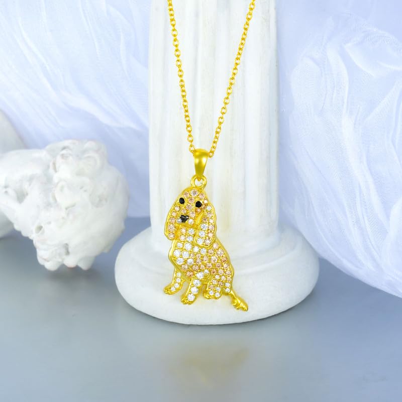 Dog Necklaces 24 Breeds of Dogs Necklaces S925 Sterling Silver Dog Pendant English Cocker Spaniel Dog Necklace for Women Girls gifts -UK - Image 2