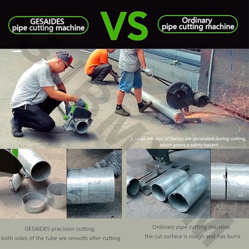 Cortador de tubos eléctrico de velocidad ajustable para corte de aluminio de cobre, PVC, acero inoxidable, latón, tubo automático