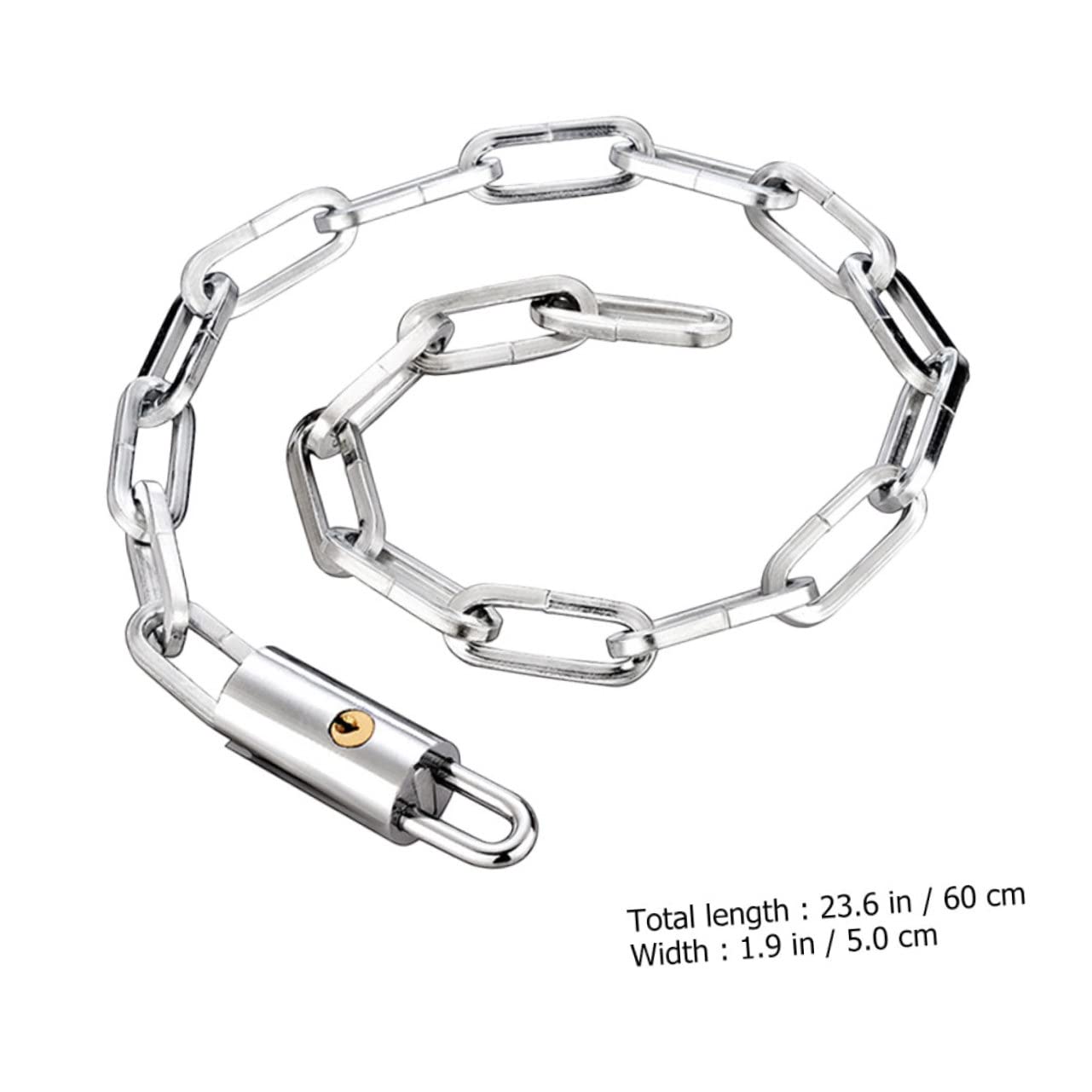 VICASKY Bike Chain Security Lock Cut Chain Lock for Motorbike Bicycle and Electric Vehicle Durable Design with Keys Convenient Keyless Locking System