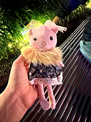 Muñeca de lino Gato en caja con cartera de ratón miniatura 3