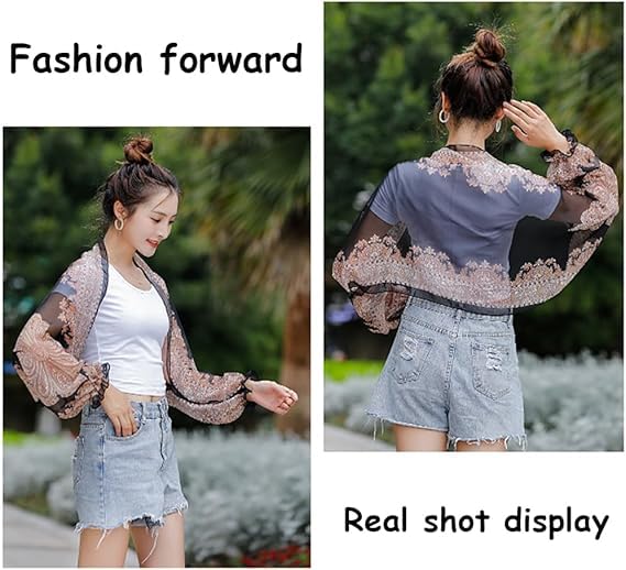 Gloryboom Women'S Uv Protection Shawl,Sleeve Shawl for Women,Lightweight Breathable Sleeve Cover Summer Arm Protection2