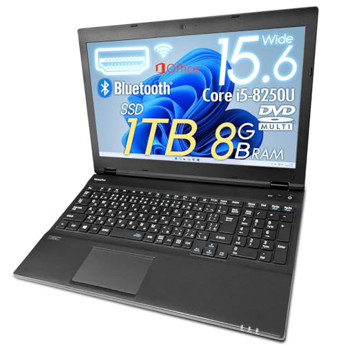 yςݕizm[gPC VersaPro VKT16/15.6^/eL[/Win11 Pro/8 Core i5-8250U/SSD1TB/8GB/HDMI/Wi-Fi/Bluetooth/MS Office H&B 2019/DVDX[p