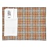 Restaurantware 16 x 12 Inch Dining Table Placemats Set Of 6 Rectangle Kitchen Table Mats Vintage Style Easy To Clean Plastic Scotch Plaid Placemats Wipeable Durable