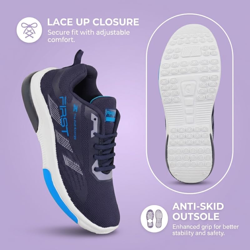 Image of HotStyle Trendy and Stylish Running Shoes for Men, Lightweight Training Shoes for Gym (BBB FIR-W)