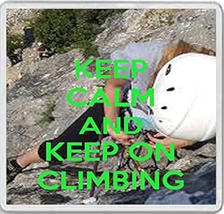 Keep Calm and Keep On Climbing - Large Square Acrylic Coaster
