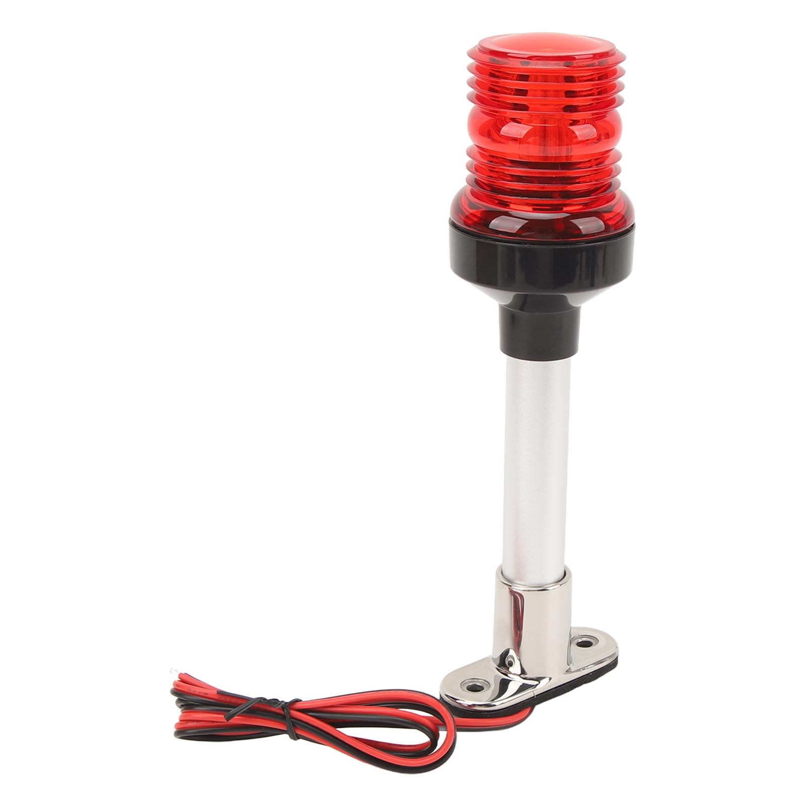 Yosoo Health Gear Luce di Poppa per Barche, Luce di Navigazione a LED a 360 Gradi con Base in Acciaio Inossidabile 316, 33 LED Oltre visibilità 2NM DC 12V 24V per Barche da Pesca Yacht Uso Marino