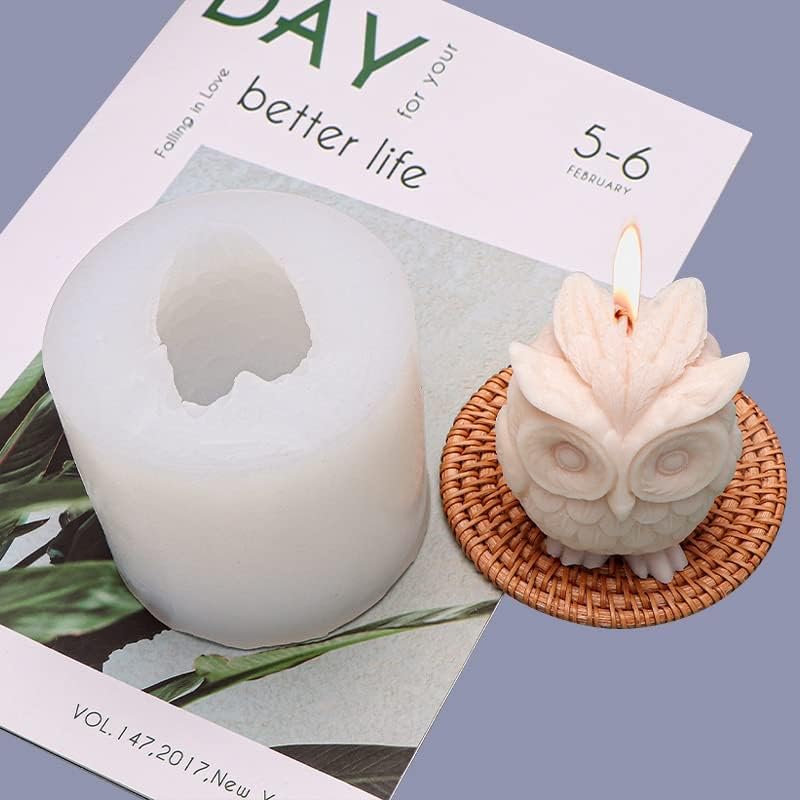 Miniatura 4 de Moldes para velas 3D Animal Candle Mold antiadherente resina epoxi molde de silicona para hacer velas jabón yeso