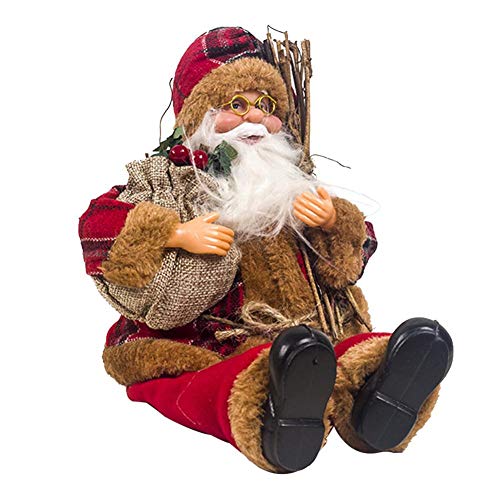 Goforwealth Muñeco De Santa Claus Muñeca Papá Noel 2020 Nueva Muñeca Sentada De Santa Claus Muñeca Navideña De Tela Juguete De Regalo Infantil De Navidad