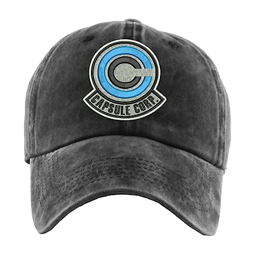 Image of ALLNTRENDS Capsule Corp Washed Pigment Dyed Baseball Cap