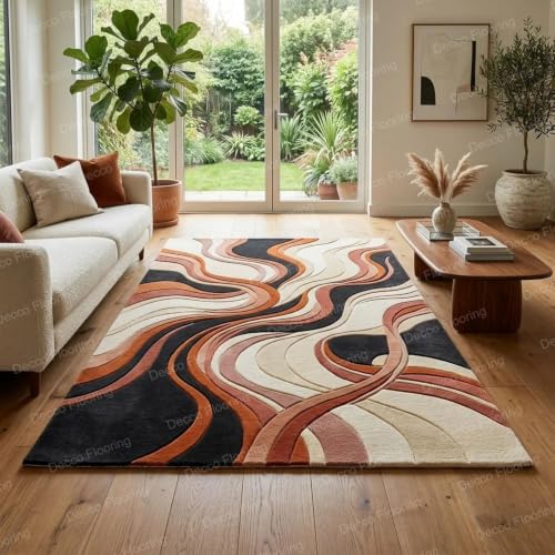 Image of Soft Pure Woolen Modern Collection Tufted Carpet for Living Room,Bedroom'Kitchen and Hall (12 X 15) Feet