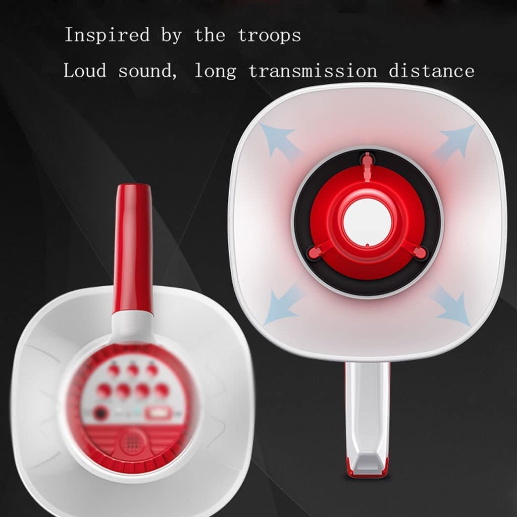 CASOTA Haut-Parleur mégaphone amplificateur Portable enregistreur sirène intégrée mégaphones d'arbitre mégaphone for Tous Les Sports de Plein air et Microphone d'entraîneur (A)