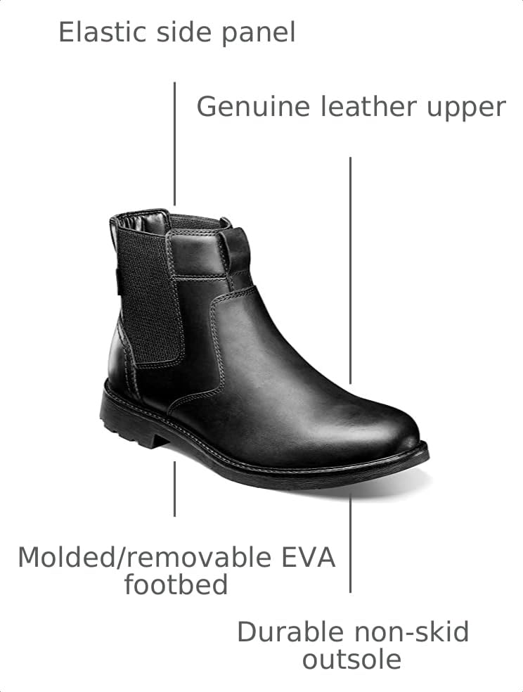 Image of Nunn Bush 1912 Plain Toe Chelsea Boot