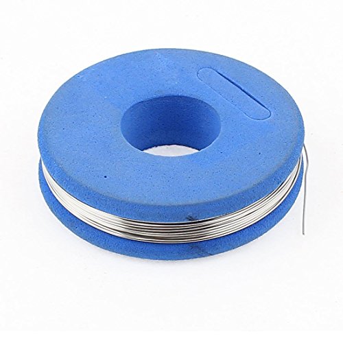 sourcing map 7,5m 24,6ft Blau Konstantan 28 AWG 0,35mm 4,989ohm/m Heizdraht Widerstandsdraht