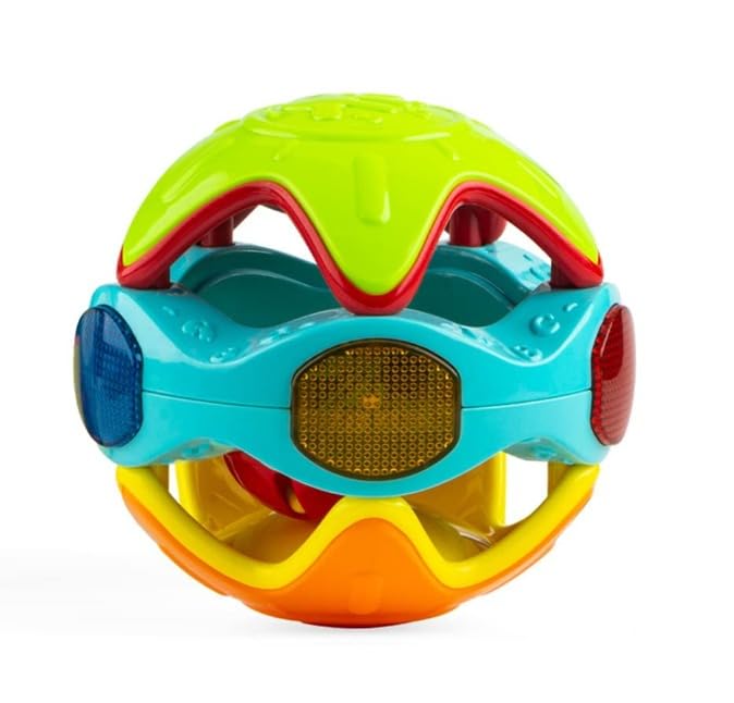 Image of GENIE'S Toy Bus - Hand Rattle Baby Infant Educational Toys I Baby Toys Musical Color Ball I I BPA Free & Sensory Learning Toy for Kids Age 4+ Months